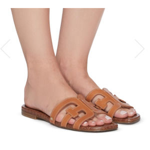 Sam Edelman bay leather slide sandals size 6.5 excellent used condition